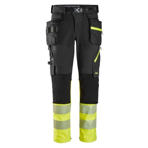 Snickers 6935 Hi-Vis Stretch Trousers Holster Pockets Snickers 6935 Hi-Vis Stretch Trousers Holster Pockets